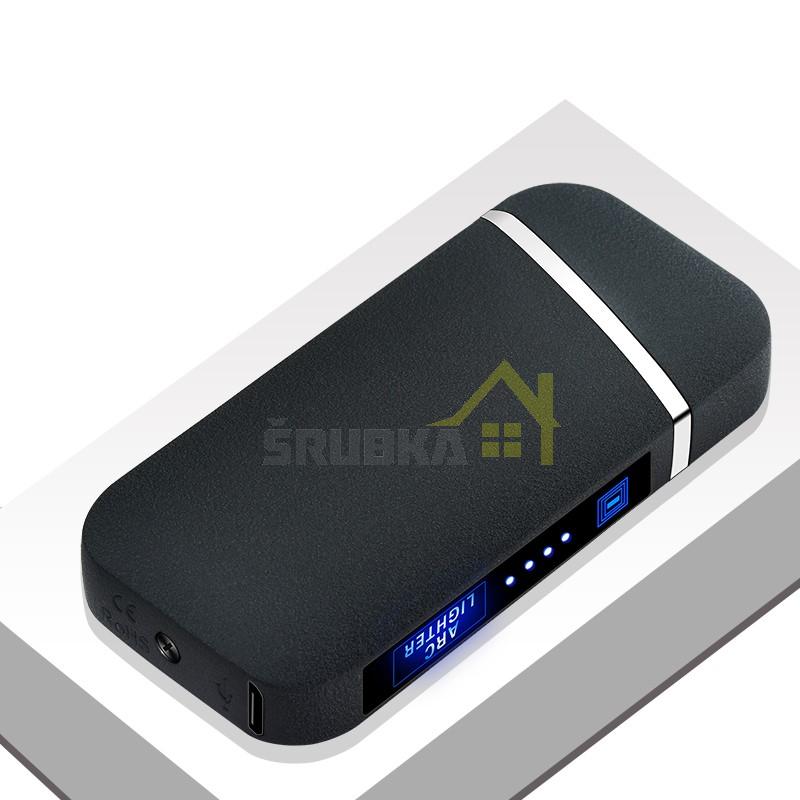 Handy 319 Smart plazmový zapaľovač USB / čierny matný